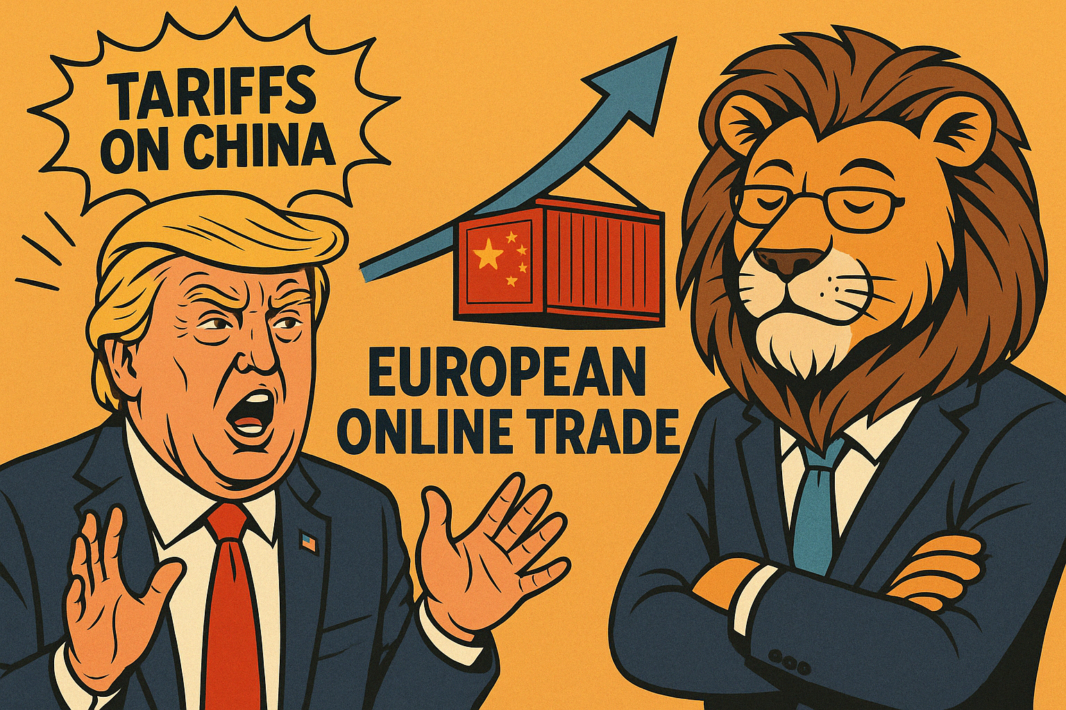 ecommerce, onlinehandel, chinazölle, trump, buvec, zollpolitik, dropshipping, arbitrage, amazonhändler, beschaffung, temu, internationalerhandel